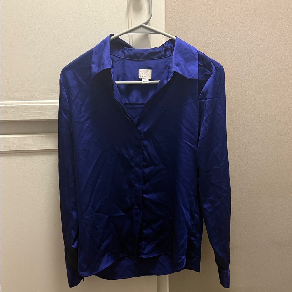 a new day Women's Blue Blouse